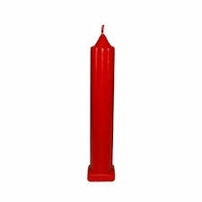 COLOUR WAX STAND CANDLES 1 PCS
