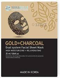 MIRABELLE GOLD + CHARCOAL DUAL SYSTEM FACE MASK