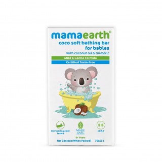 MAMAEARTH COCO SOFT BABIES BATHING BAR (75 G X 2)