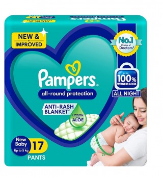 PAMPERS NEW BABY UP TO 5 KG 17 PANTS