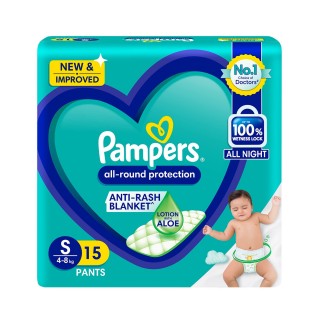 PAMPERS S SIZE 4-8 KG -15 PANTS 