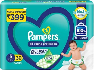 PAMPERS S SIZE 4-8 KG - 30 PANTS 