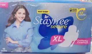 STAYFREE SECURE COTTONY XL 18 PADS