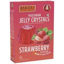 BAKERS VEGETARIAN JELLY CRYSTALS STRAWBERRY 90 GM